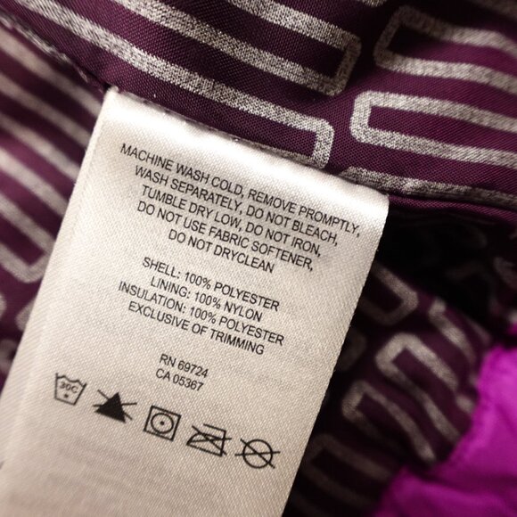 Columbia Thermal Coil Insulated Hooded Jacket Women's Large Purple Pink Puffer‎ - Picture 12 of 15